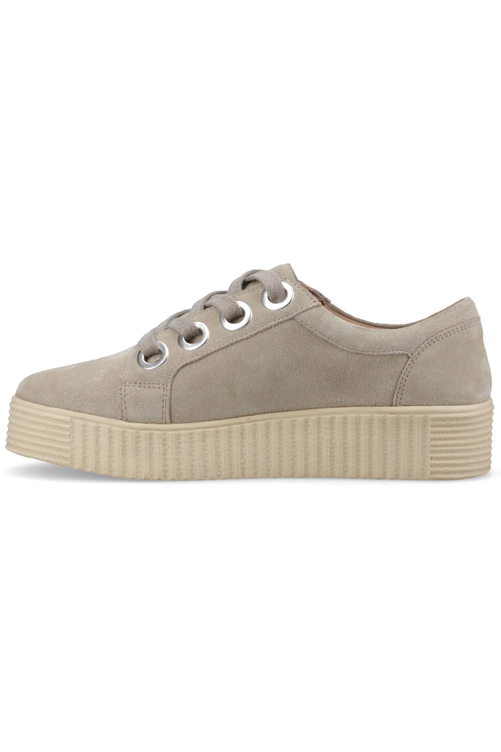 Hush Puppies Female Tamsin Suede Trainer, Taupe, 5