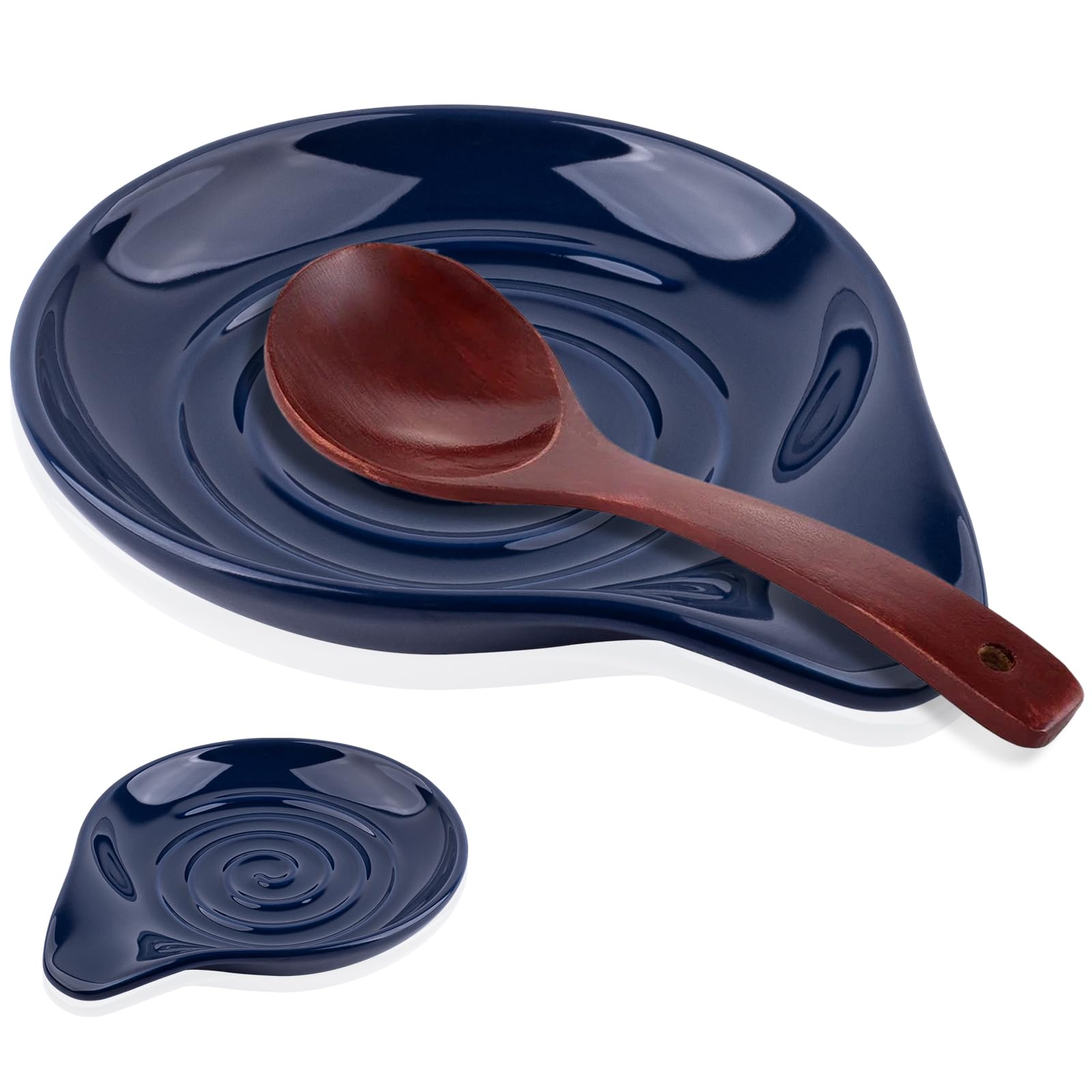 Spoon Rest for Stove Top,5 Inch Spoon Holder โ Heat Resistant (Blue) โ image 1
