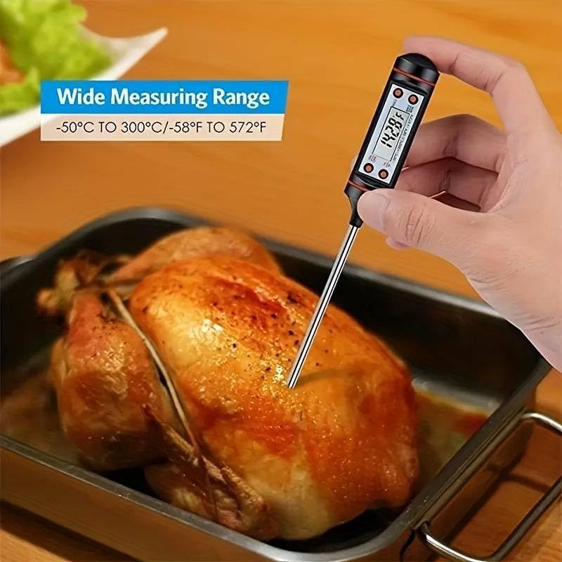 Thermomètre Numérique Cuisine Boolavard - Sonde Viande BBQ Avec Écran LCD