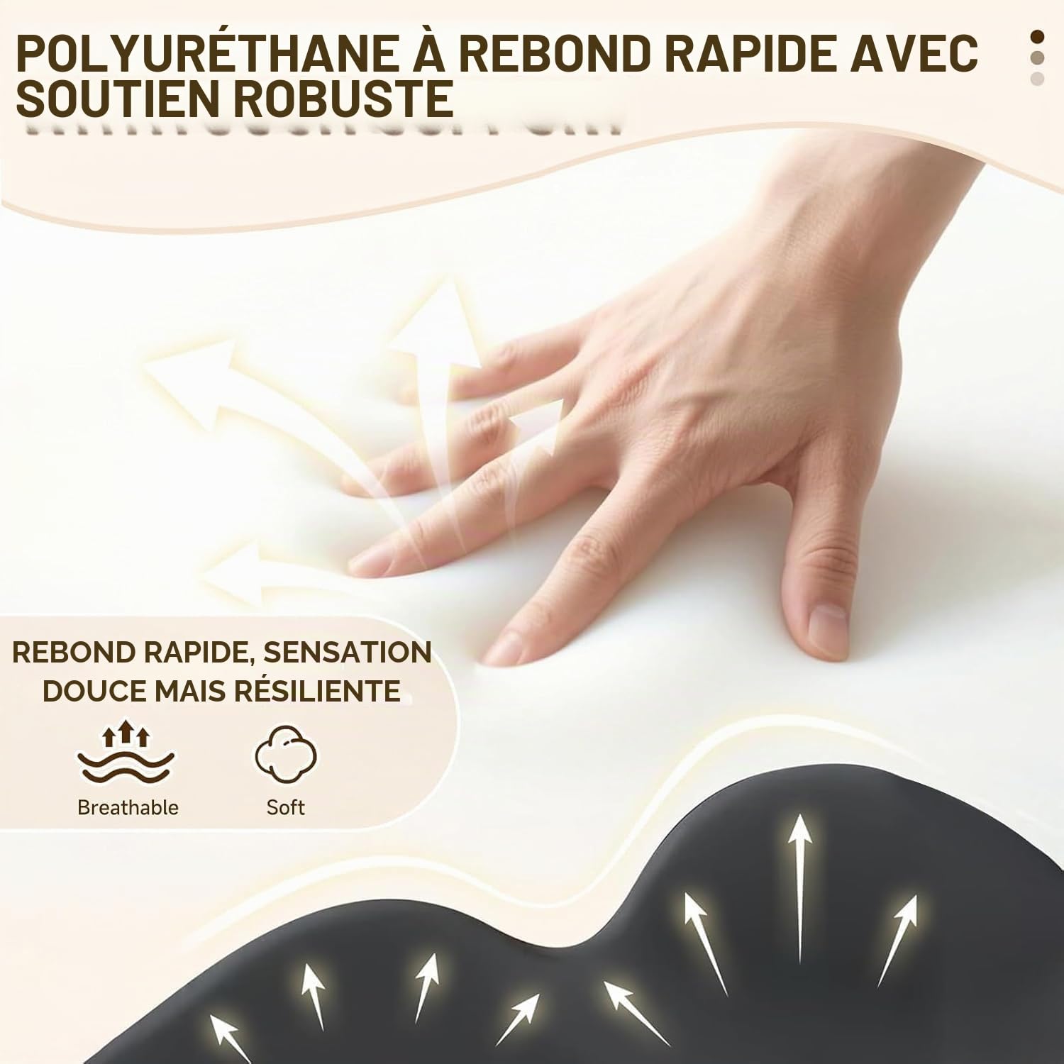 Générique Coussin d'angle de 27 degrés pour Couple - Coussin Ergonomique en Mousse à mémoire de Forme pour Les Moments intimes - Multifonction pour Yoga, Lecture, Repos avec Housse Amovible (Noir)