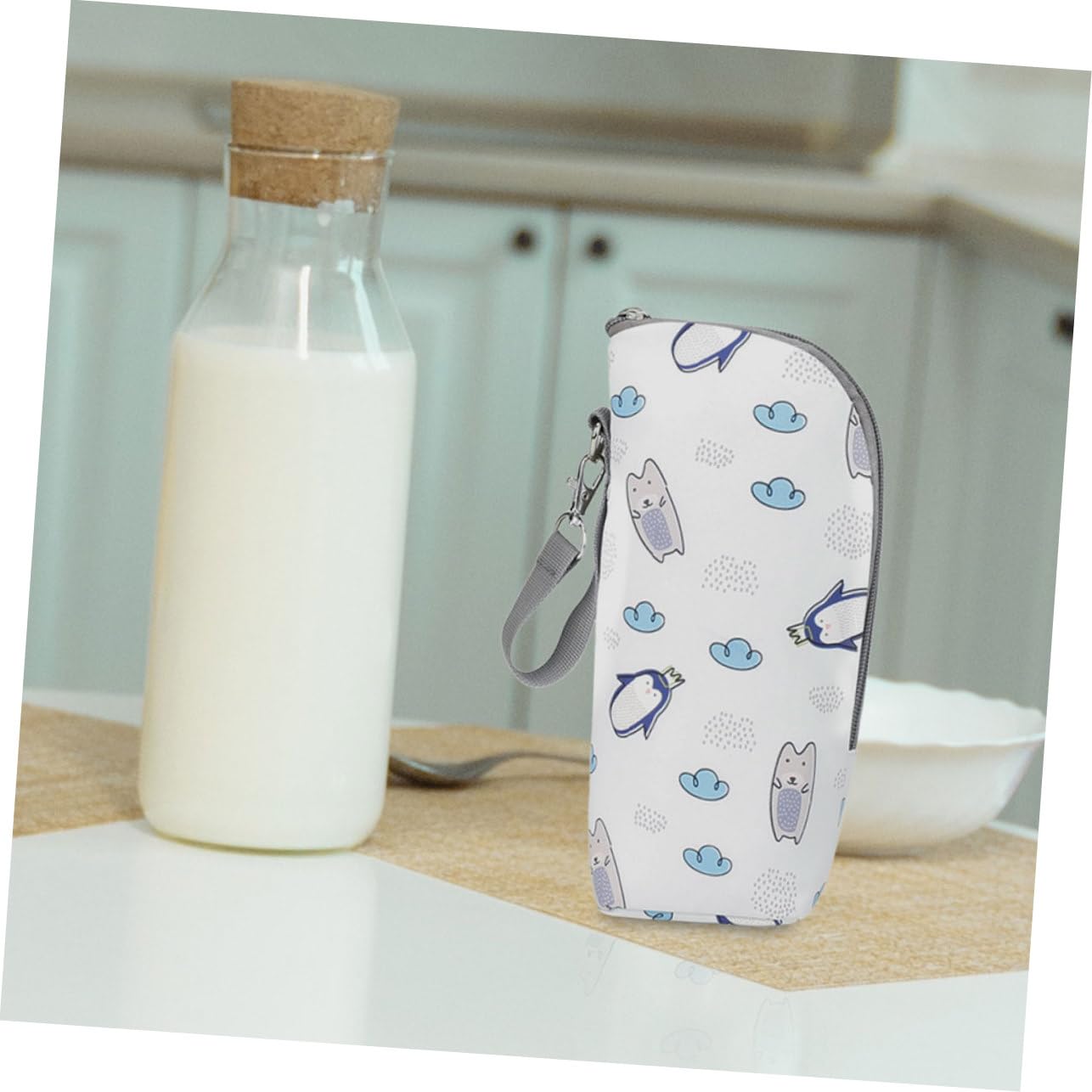 ibasenice 6pezzi Borsa Termica Per Biberon Isolati Per Latte e Alimenti Per Materiale Oxford Resistente Design Elegante e Pratico Per Viaggi e Uso Quotidiano