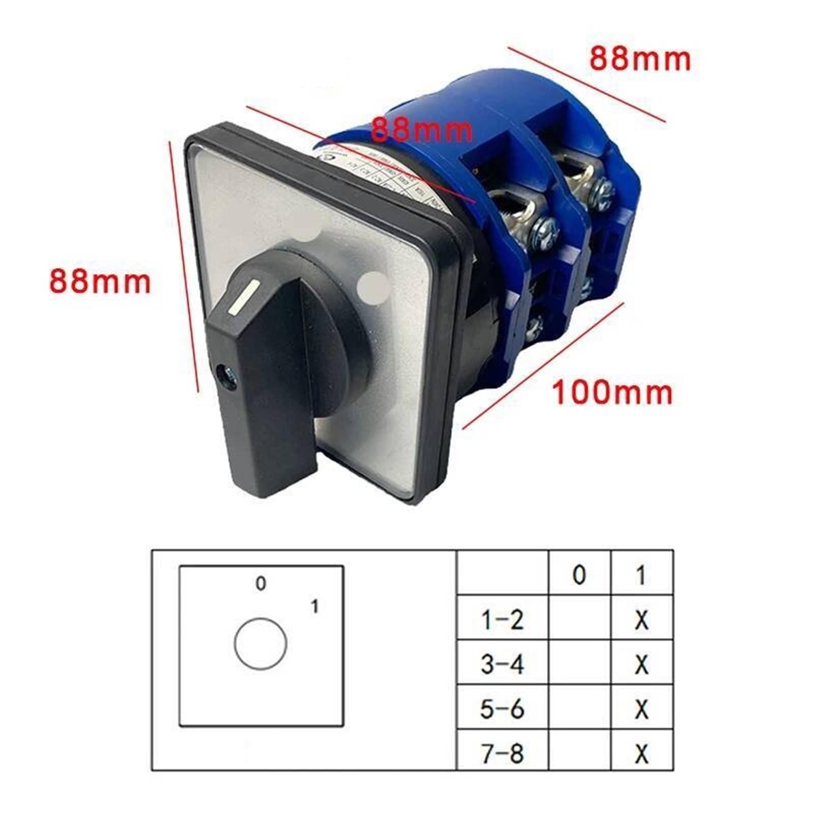 LW26-160A Interruptor de leva 160A 690V YMW26-160/2