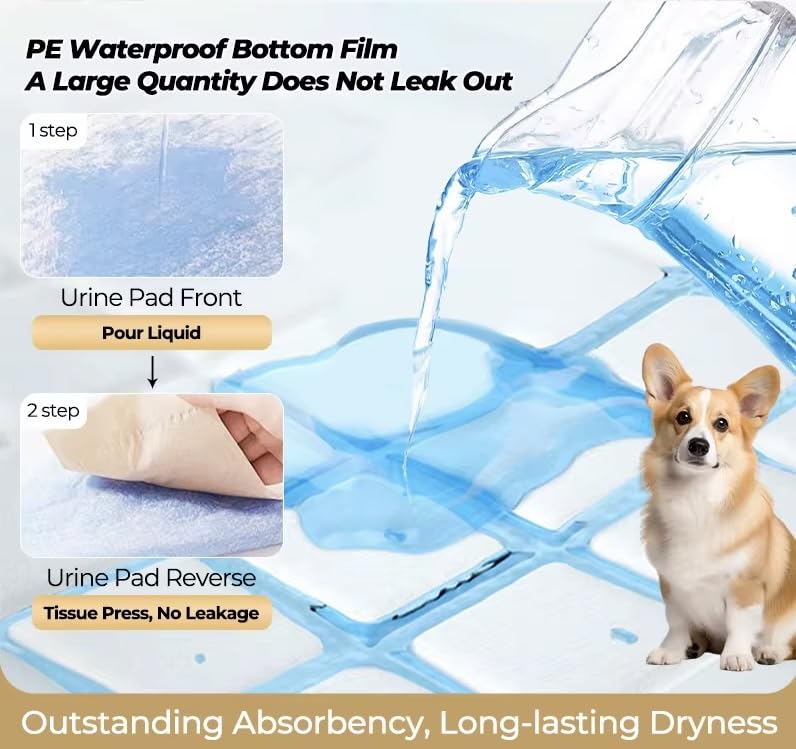 Image of Puppy Pads for Potty Training 20 Count Extra Large, Super Absorbent 6-Layer Leak-Proof Disposable Wee Wee Pads for Dogs and Puppies, X-Large Size 24 x 35 Inches - Perfect for Indoor Training