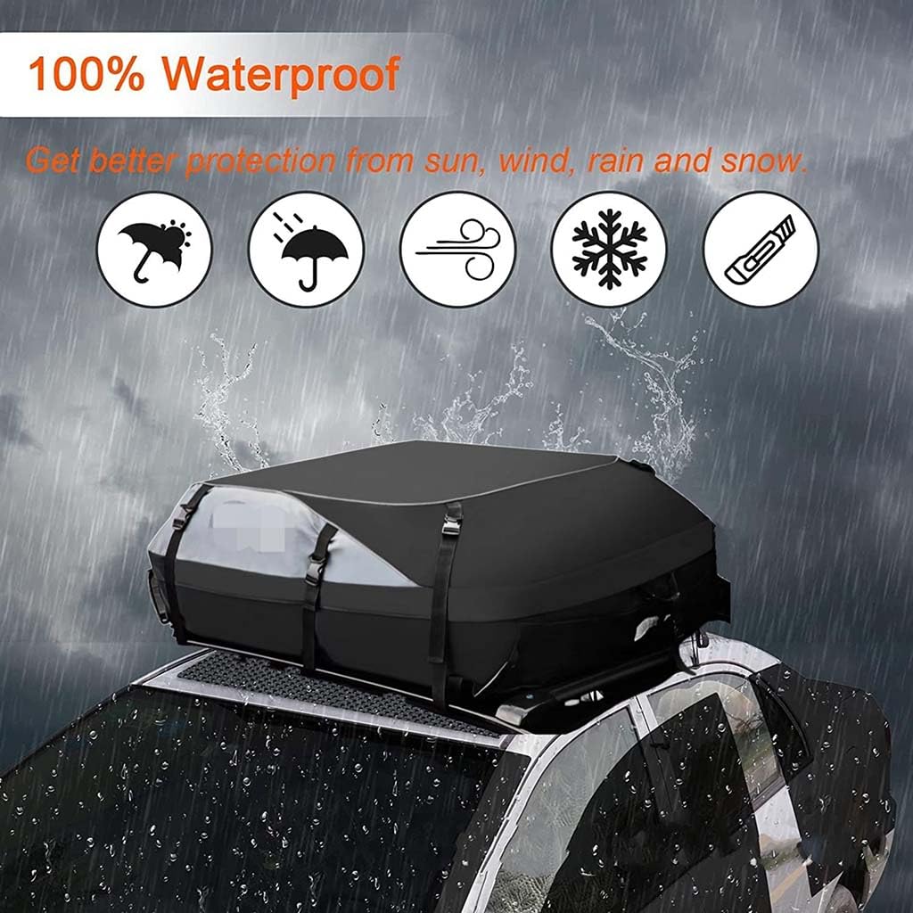 Box da Tetto Auto per Audi A3 Hatchback 2014-2025, Pieghevole Impermeabile Borsa da Tetto Borsa Portapacchi Tetto Bagaglio da Tetto Accessorio,A-Small