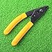 Cruiser CFS-3 Fiber Optic Stripper, Aluminum, Yellow: Strips 125μm, 250μm fiber coating, Ergonomic grip, 5.9 inches length