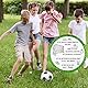 Gentle North 15 x Fussball Einladungskarten Kindergeburtstag (15cm) - Coole Fußball Einladung zum Kinder Geburtstag für Jungen und Mädchen - Witzige Einladungskarte zur Geburtstagsfeier - Rund