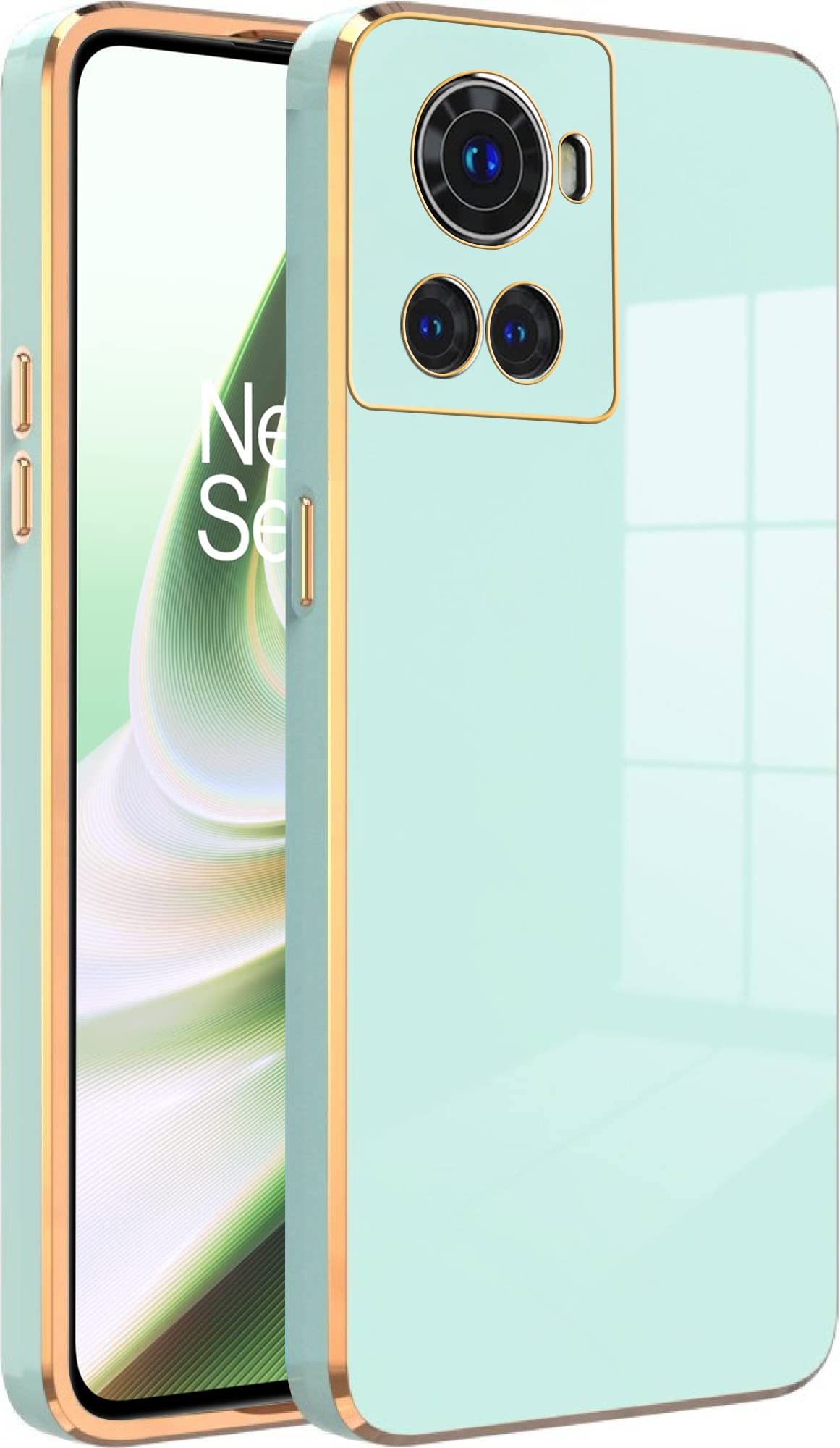 V-TAN Electroplated Chrome 6D with Camera Protection| Slim Shockproof | Soft TPU | Back Cover Compatible with Oneplus 10R (Green) (B0BTVN7BQC) Amazon Price History, Amazon Price Tracker