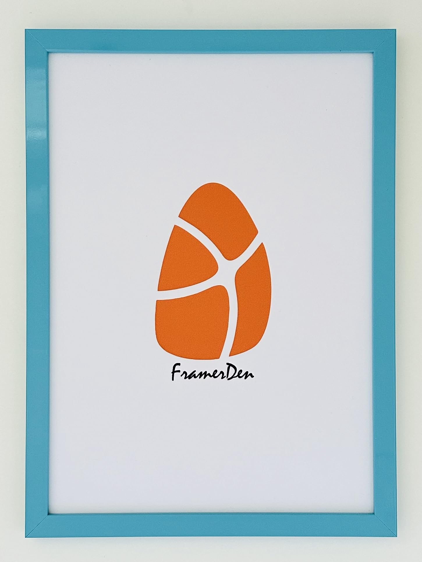 FramerDen® A2 Light Blue Poster Picture Frame Fits 42 x 59.4 cm Size Poster Photo Artwork Print, Portrait & Landscape Wall Mountable, Perspex Front and MDF backing