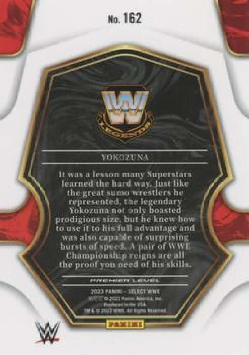 Amazon.com: 2023 Panini Select #162 Yokozuna Legend Premier Level