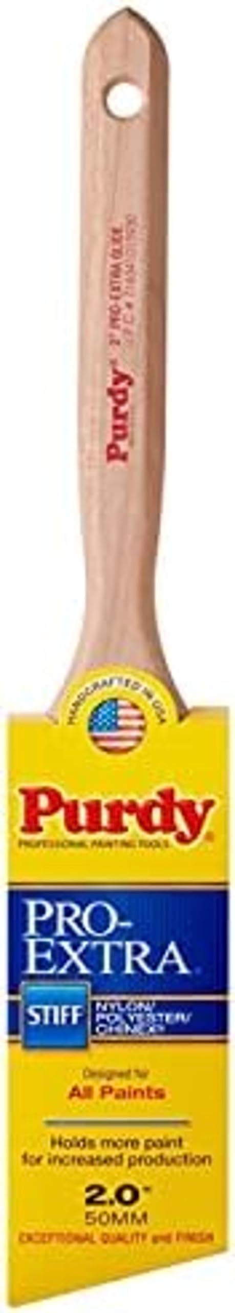 2" Purdy 144152720 Pro-Extra Elasco Glide Angled Sash Paint Brush, Tynex Chinex & Orel