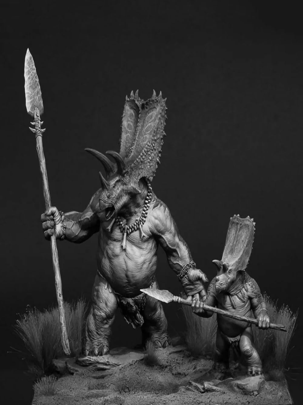 1/24 75mm Ancient Fantasy Warrior Include 2 Kunstharz Figur Modellbausatz Miniatur Unassembly Unbemalt