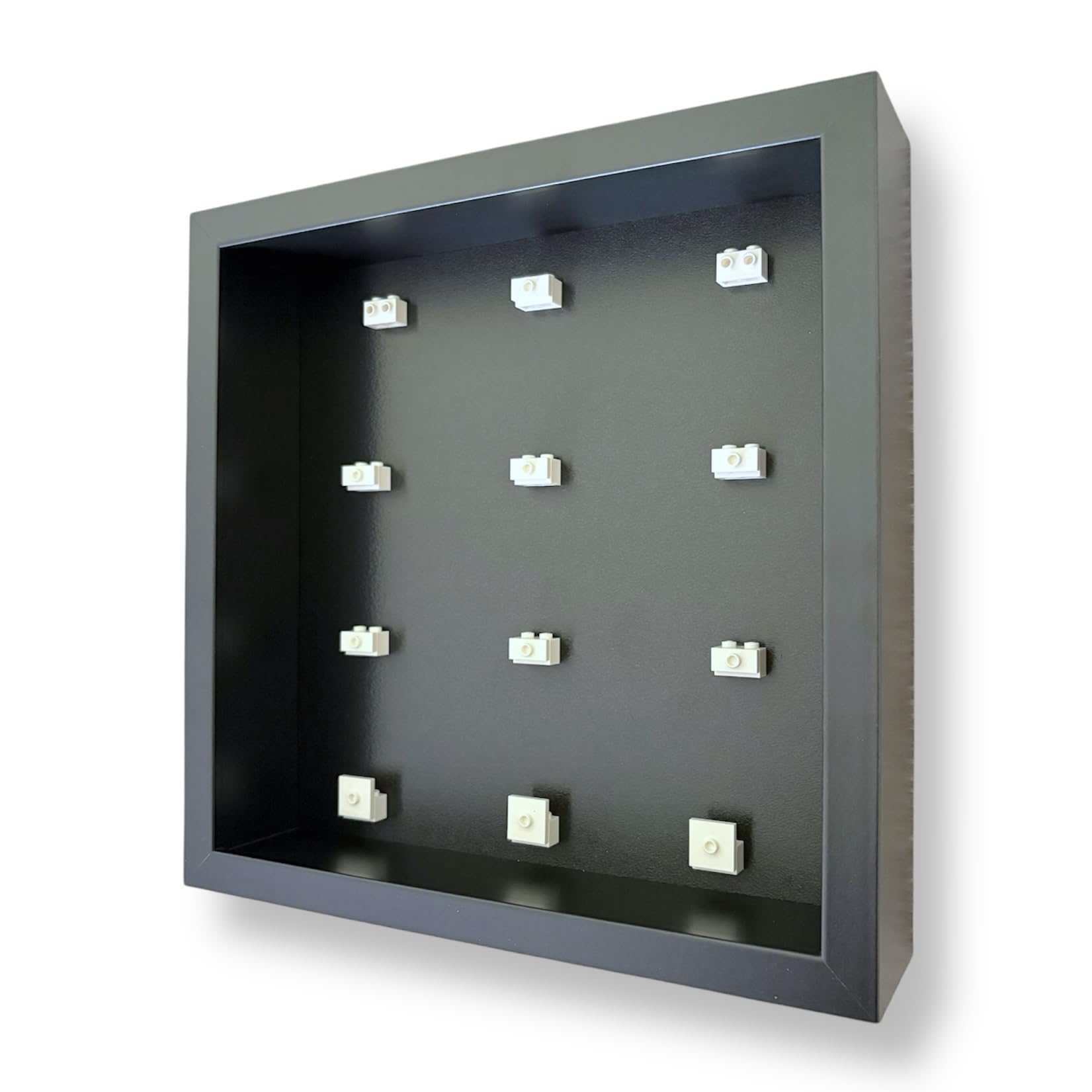 Frame Punk - Lego F1 Collectable Race Cars 71049 Display Case - Wall Mount or Free Stand - Dust Protection - Black