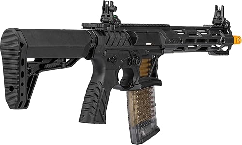 Vista 62 de G&G Airsoft CM16 TR16 M4 Caja de cambios de metal completo de alto rendimiento Rifle AEG de 0.236 in con RAS y grúa integrados, máquina de combate