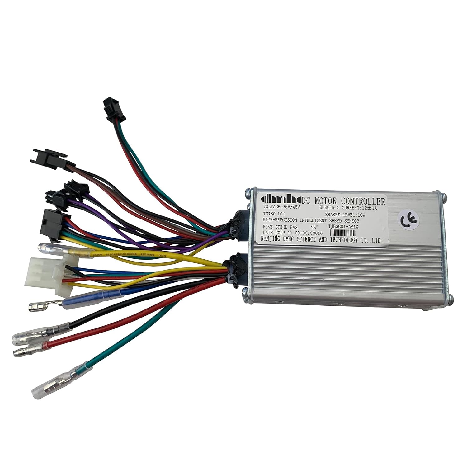 Electric Bicycle Controller, TJBSC01-AB1X 36V 48V Motor Speed Brushless Controller for Electric Bicycle, E-Bike Scooter Electric Scooter Tricycle 36V 48V Aluminium Alloy Electric Controller