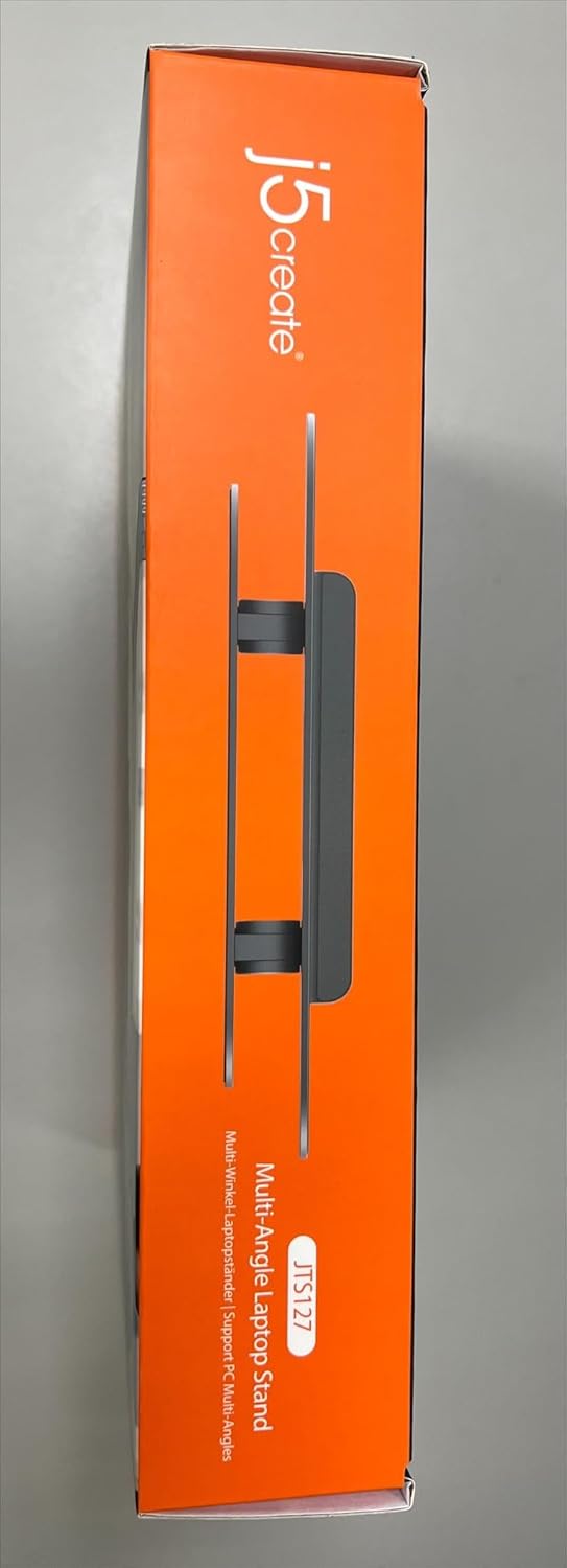 j5create Multi-Angle Aluminum Laptop Stand, Ergonomic Notebook Riser, Suitable for MacBook, Dell, HP, Lenovo, Fits Most laptops up to 16" (JTS127) 25