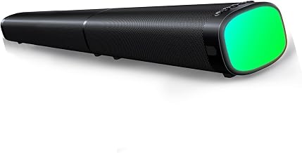 Sound Bar for Smart TV, 100W Bluetooth Soundbar with ARC, 2-in-1 Detachable TV Speaker, Home Theater Audio, Piano Black