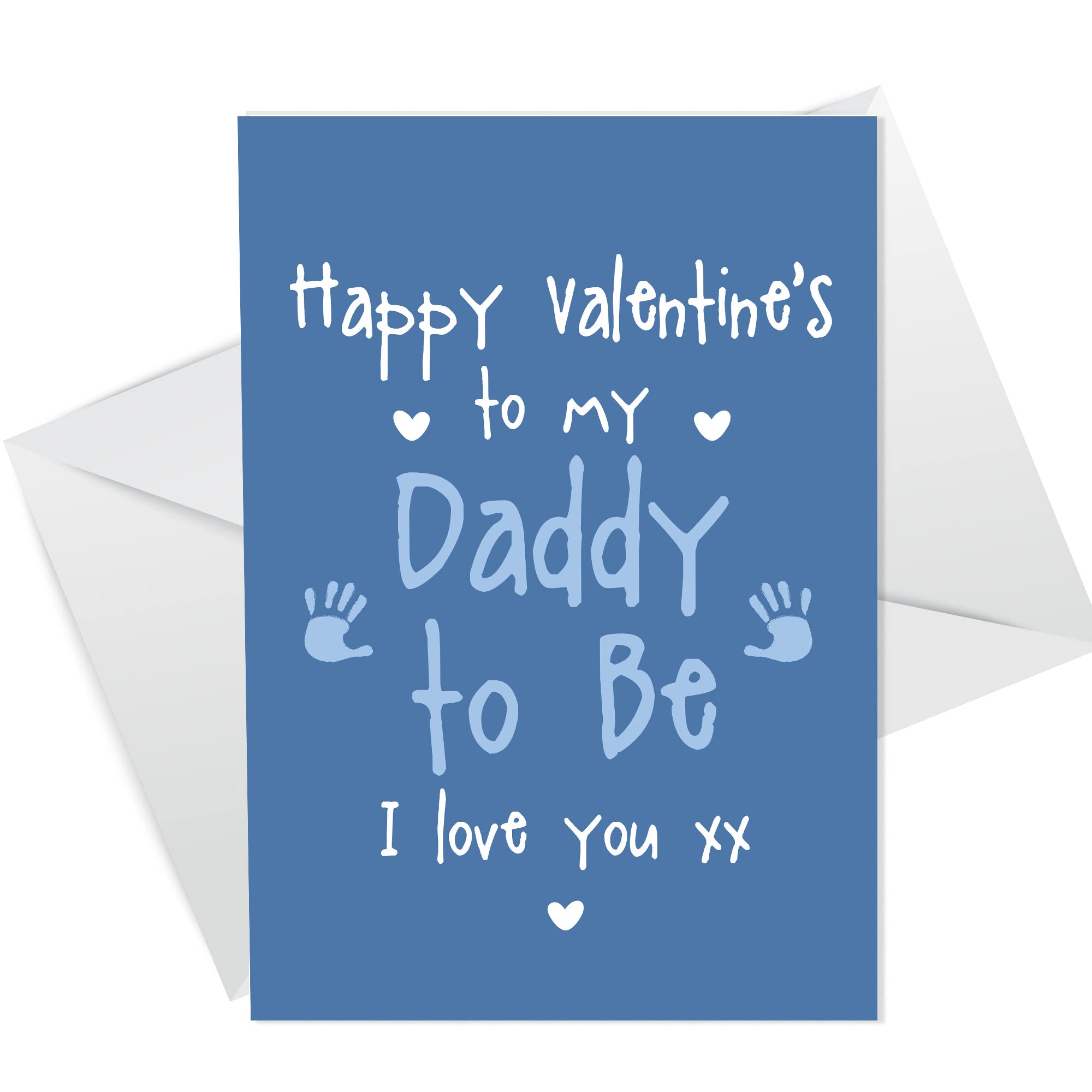 Valentines Day Card for Daddy To Be From Bump Daddy Babys First Valentines Card