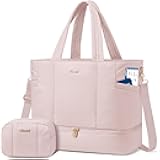 Travel Duffle Bag, Puffer Weekender Bags for Women with Shoe Compartment, Carry On Overnight Hospital Bag, Gym Tote