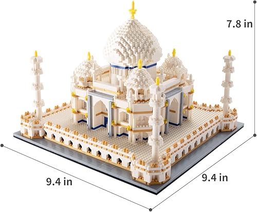 Miniatura 2 de Bloques de construcción de bloques de construcción Taj Mahal, juegos de construcción de arquitectura, kit de microbloques de construcción, 4153