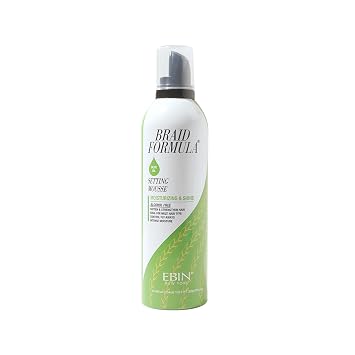 EBIN NEW YORK Braid Formula Setting Mousse 12.49 oz، زيت الزيتون