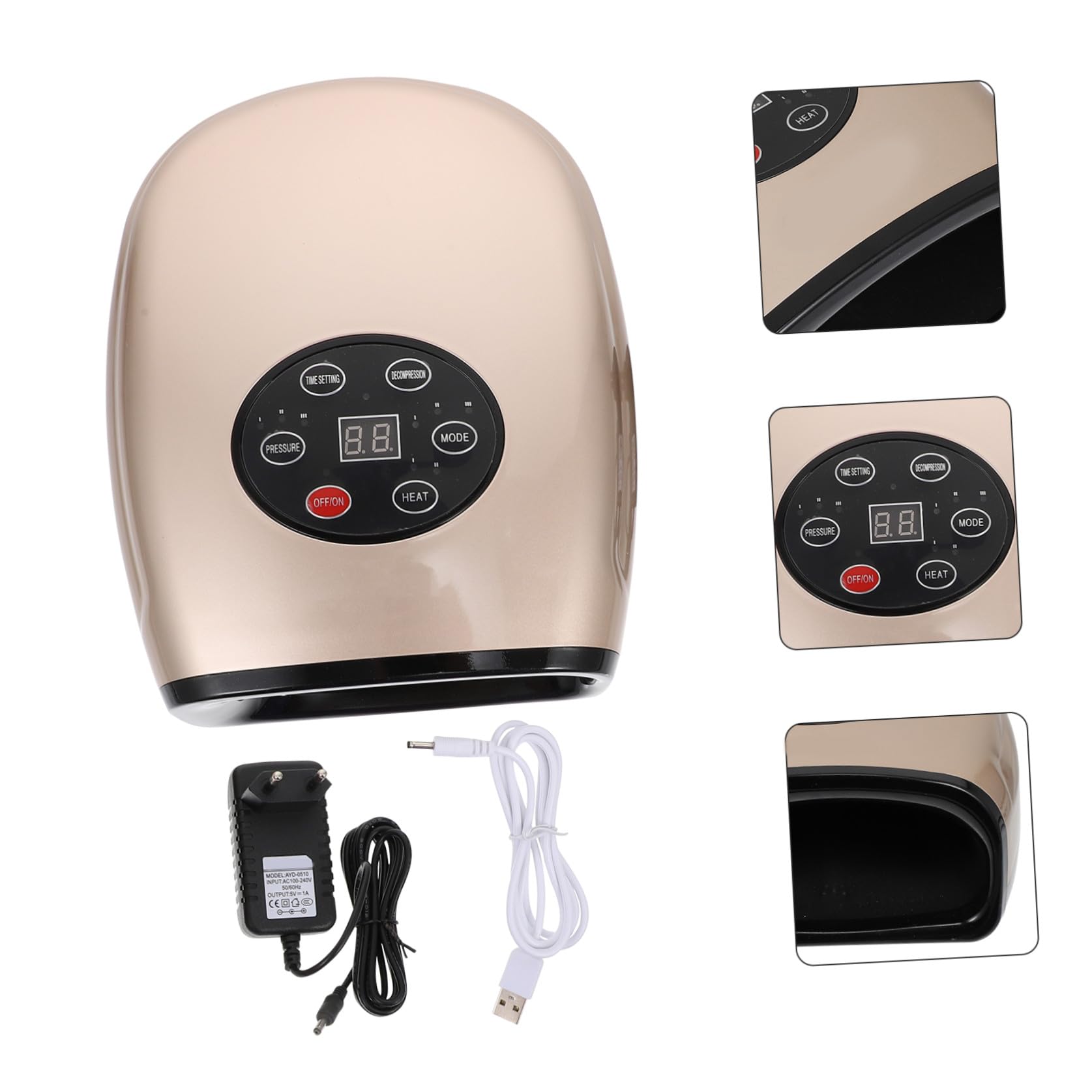 Elektrisches Handmassagegerät Gold 6w mit 2200mah Akku