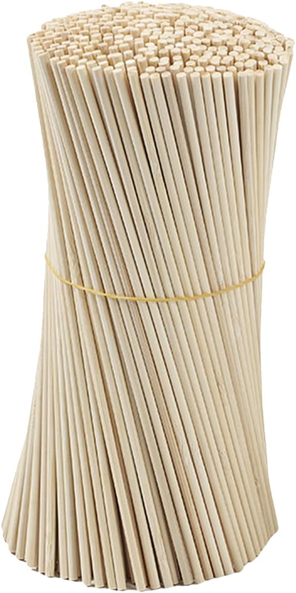 500pcs Natural Wooden Reed Diffuser Sticks 8.66 Inch Aromatherapy Rattan Sticks Refills Replacement for Household Scents, Aroma Fragrance