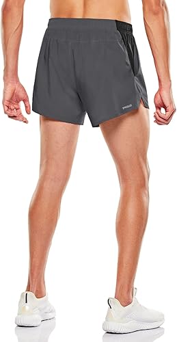 Miniatura 2 de TSLA - Pantalones cortos para correr para hombres, pantalones cortos deportivos para entrenamiento y ejercicio, de secado rápido, pantalones cortos