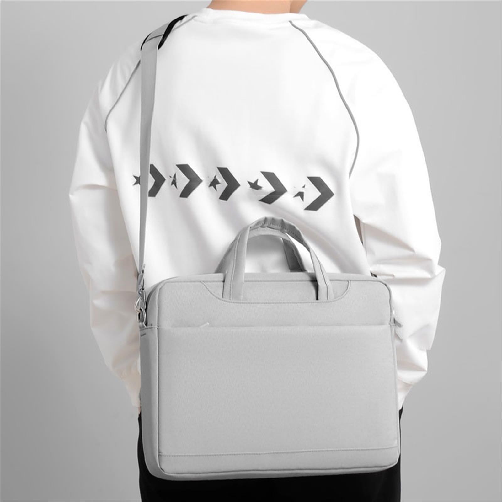Ordenador Portátiles Funda Bolsa acolchada for portátil a prueba de golpes, bolso de hombro de 15,6-16 pulgadas, maletín de mano de gran capacidad Funda Portatil Bolsa Multifuncional