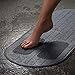 Medline Momentum Stand Steady Bath and Shower Mat with Exfoliating Foot Scrubber, Non Slip Bath Mat for Tub, Microban Protection, Gray