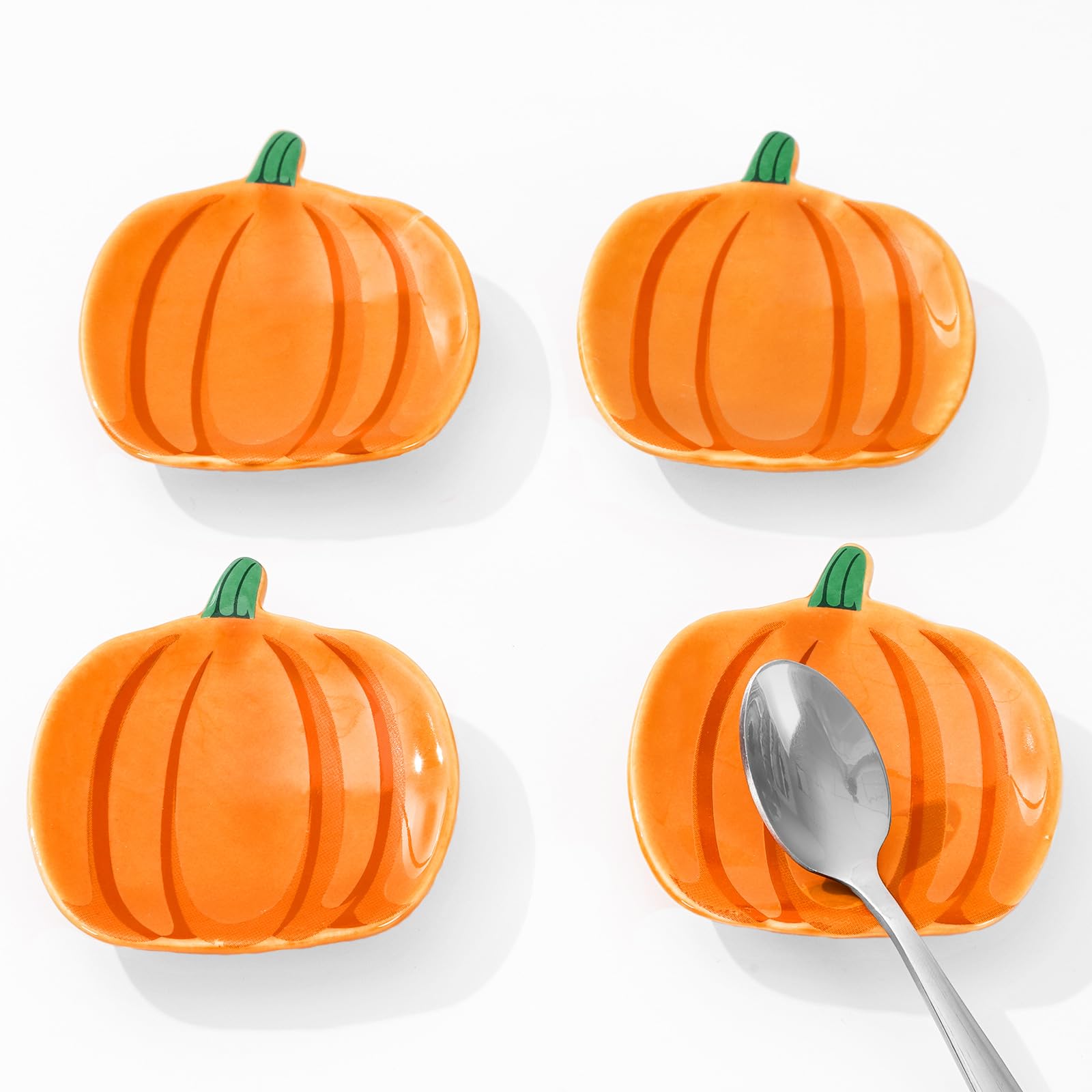 Repose-cuillères en céramique d'automne pour embellir votre table de fête