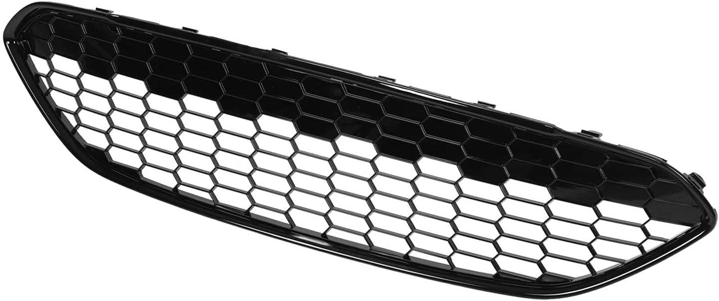 Front Bumper Grille Upper Grille Cover 1778260 Gloss Black Replacement Used for 2013-2017 Model