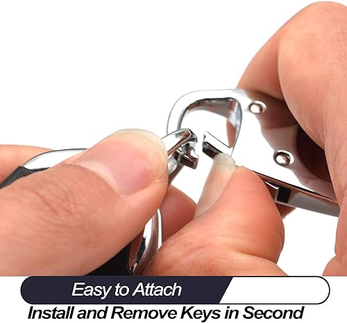 Miniatura 7 de MECHCOS Llavero de metal compatible con Ford Edge Escape Expedition Explorer Fusion Mustang Ranger F-150 F-250 Smart 3 4 5 botones azul TPU llavero