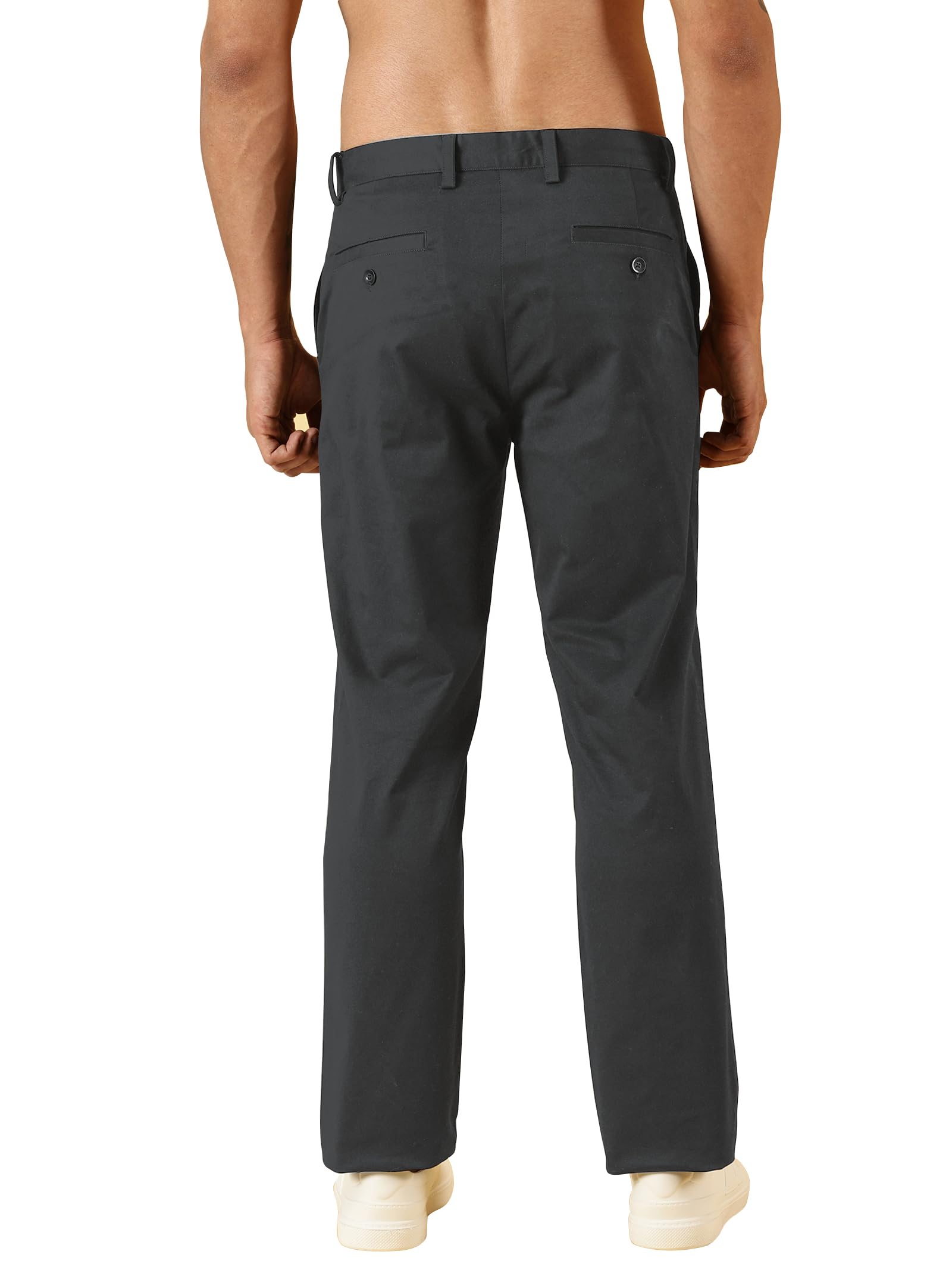 Men’s Regular Fit Chino Pants | 100% Cotton Slim Fit Trousers | Breathable Casual Wear for Office, Travel, Work or Daily Outfits-image-2