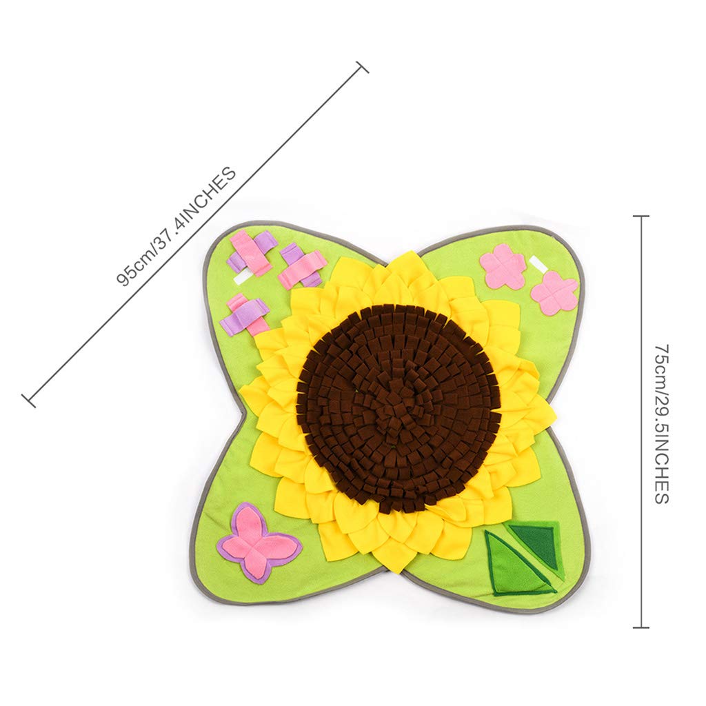 Pet Dog Snuffle Mat Naso Odore Allenamento Coperta Sniffing Pad Alimentazione Lenta Ciotola Dispenser di Cibo Tappeto Alleviare Lo Stress Antiscivolo Puzzle Giocattoli