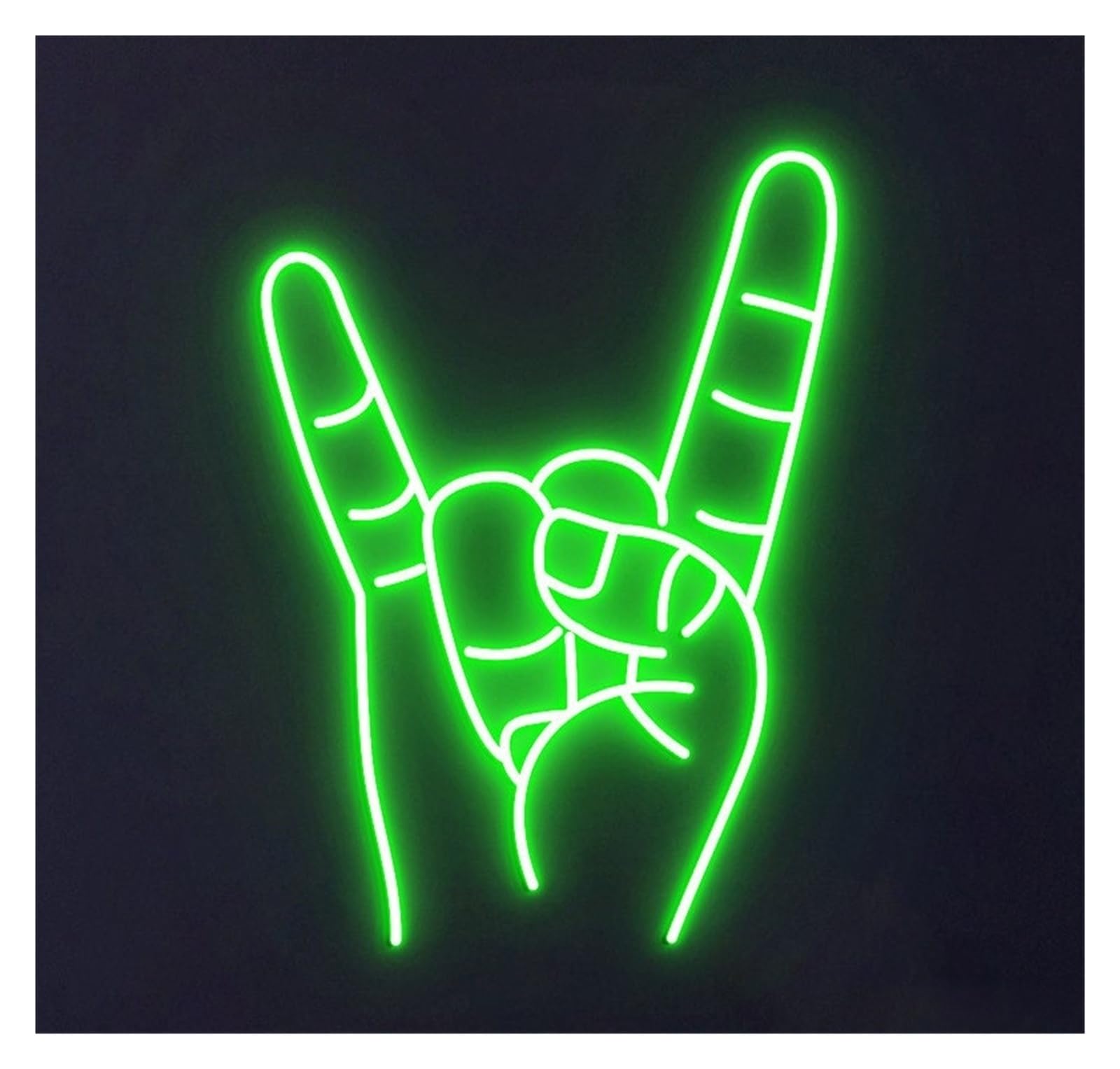 RONGCH Hanging Art Signs Hand Neon Sign Gameroom Bedroom Bar Livingroom Birthday Party Wall Decoration 50cm