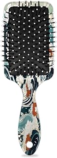 Detangling Hair Brush with Nylon Bristles Waves Ocean Design Hairbrush Glides Through Tangles for All Hair Types Hair Comb for Men Women