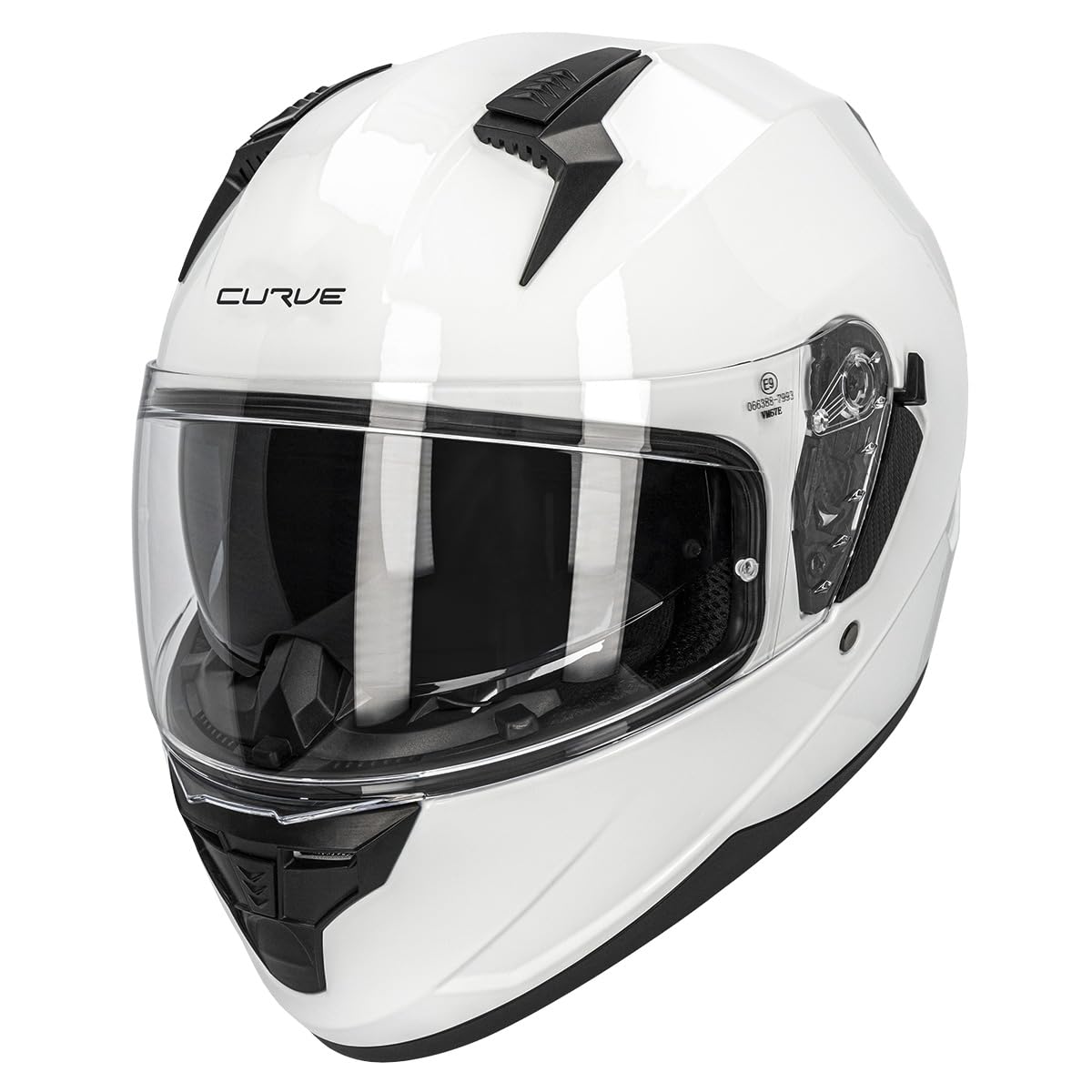 Curve Casco Integral para Moto, Lead, Material Resina ABS termoplástica, Sistema de ventilación, Visor Solar Ahumado, Cierre micrométrico, Adultos, Hombre y Mujer, ECE 22.06