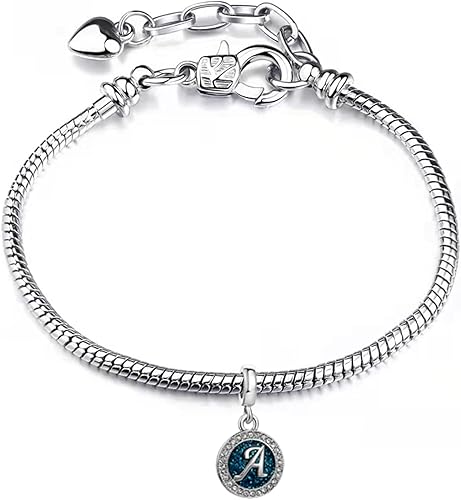 Miniatura 4 de TGLS Spakling - Abalorio colgante con letra inicial de letra de la A a la Z, con nombre mayúscula para abalorios, pulseras, collares, regalos de