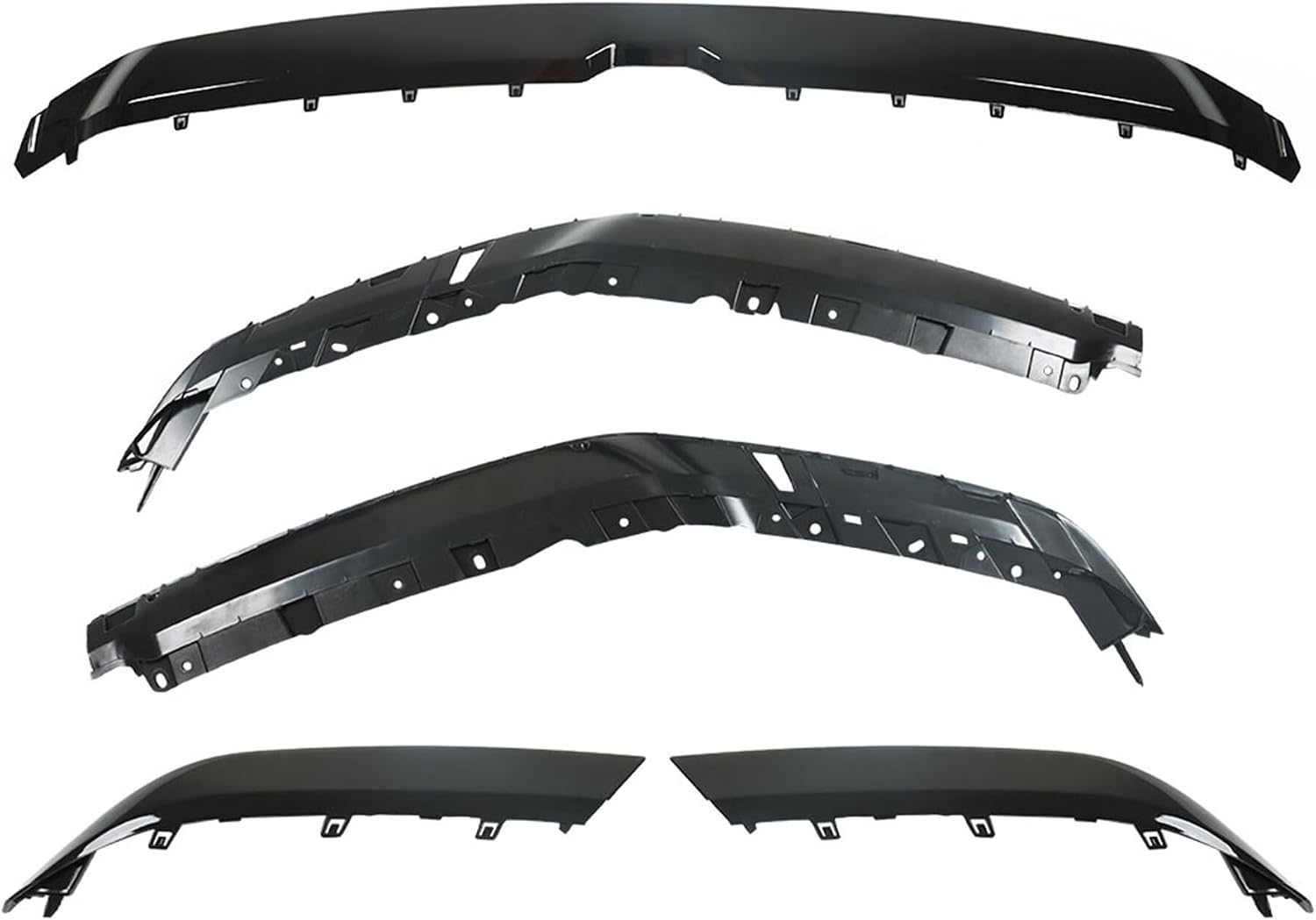 GXYWADY Upper Grille Molding Trim Cover Replacement for 2019-2022 Ram 1500 CH1210135 Black