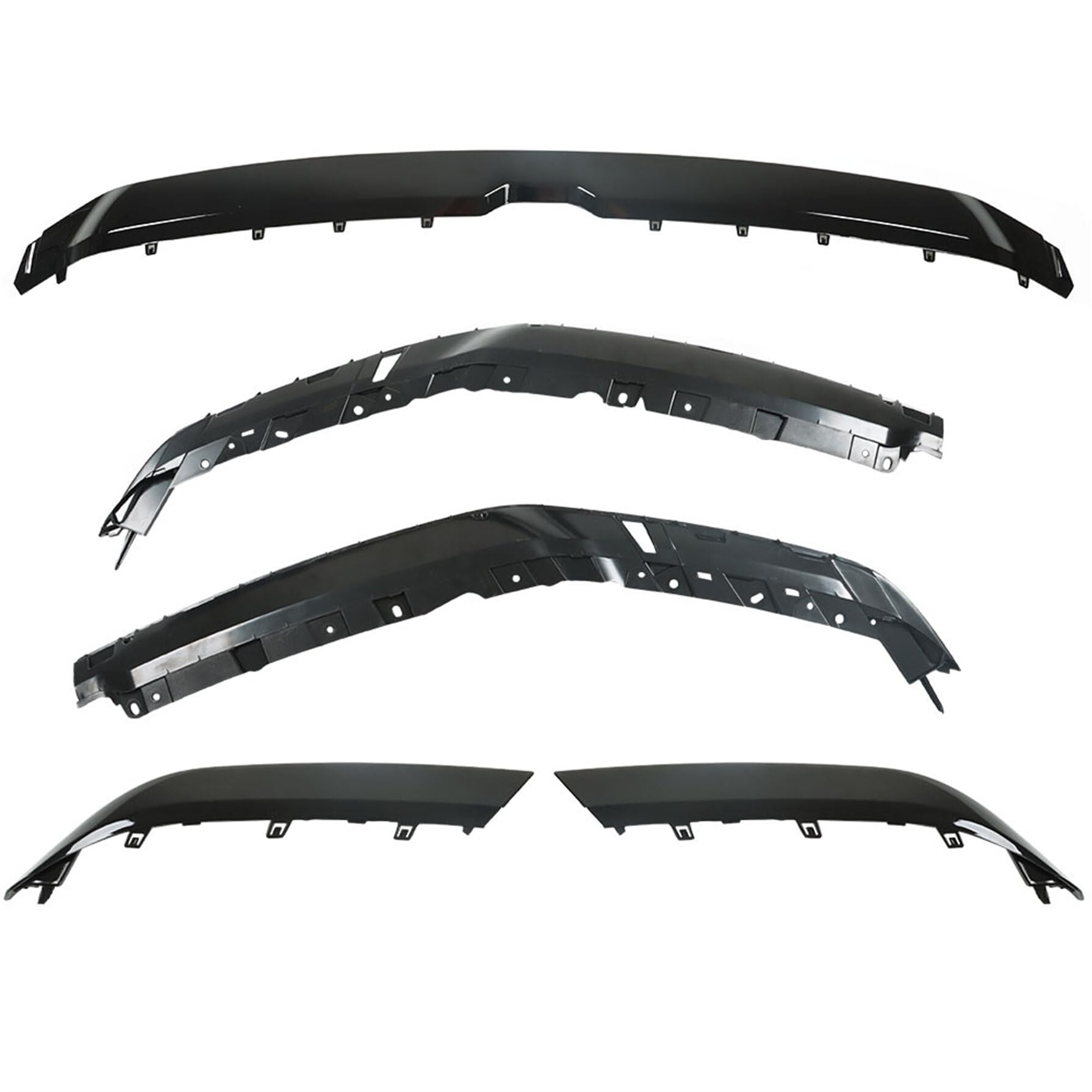 GXYWADY Upper Grille Molding Trim Cover Replacement for 2019-2022 Ram 1500 CH1210135 Black