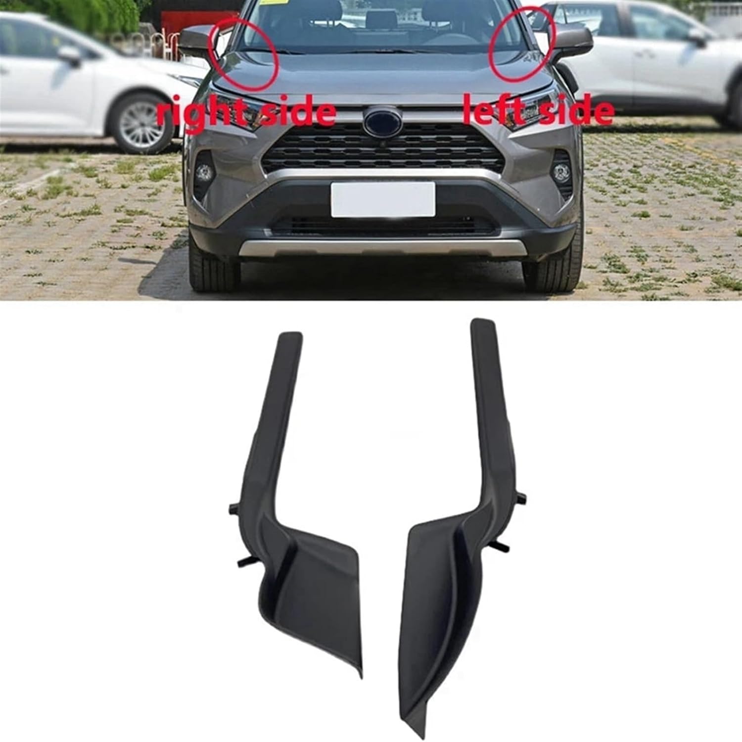 for Toyo&ta RAV4 RAV 4 XA50 2019-2022 Windshield Wiper Side Trim