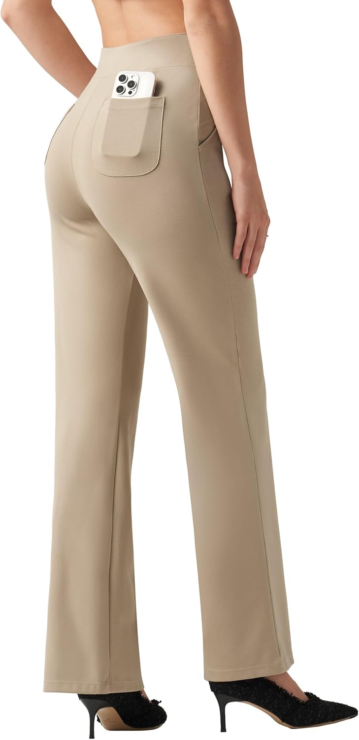 Willit Women's Wide Leg Dress Pants High Waisted Stretch Work Pants Office Business Casual Slacks Pockets Petite/Regular/Tall - Image 3