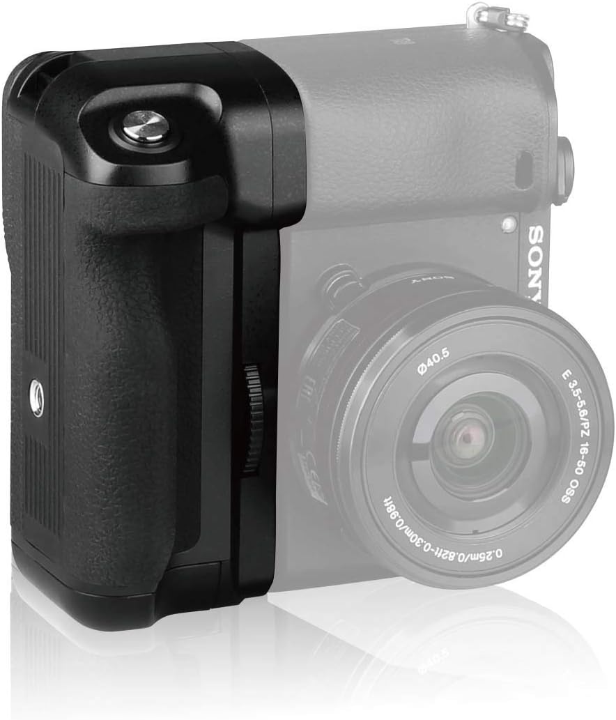 Meike A6300 Battery Grip, A6400 Battery Grip, A6000 Battery Grip, MK-A6300 Pro Built-in Battery Handle 2.4GHZ Remote Controller Up to 100M to Control Shooting for Sony A6000, A6300, A6400 Camera