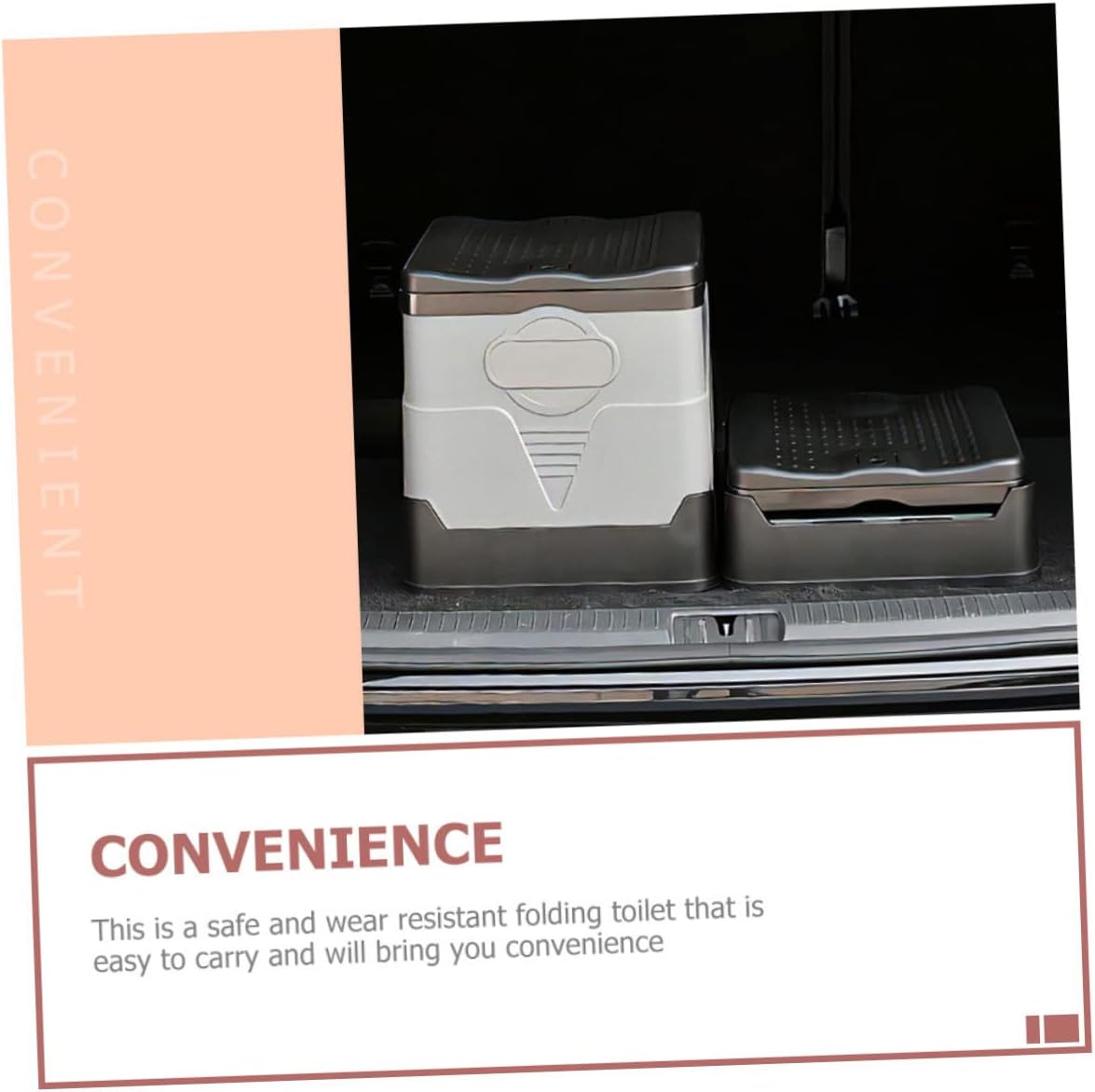 Outdoor Portable Foldable Toilet for Camping Travel Emergency Car Toilet with High Load Capacity Easy to Clean Compact Design for Outdoor Adventures