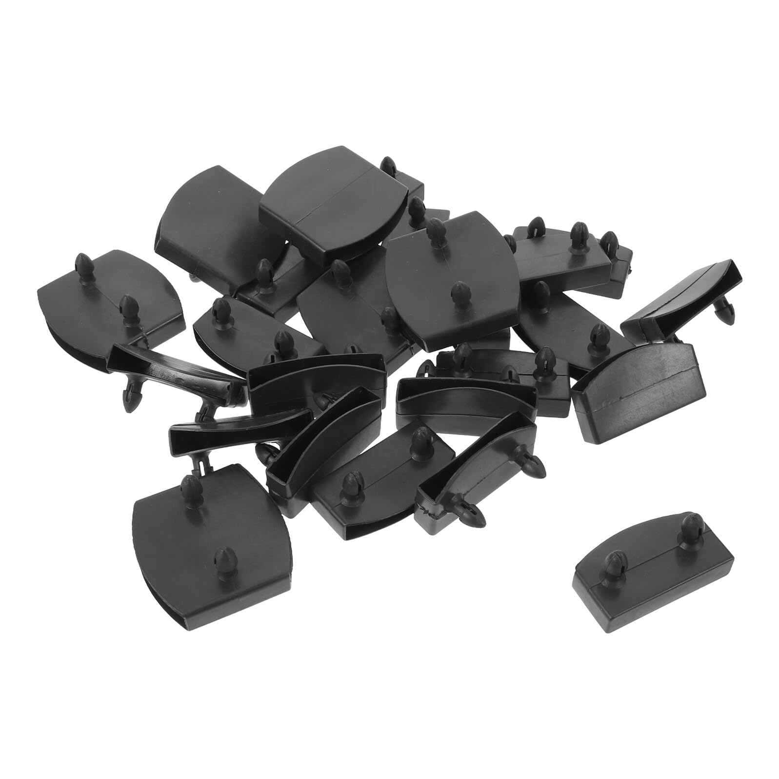 Soportes de Plástico para Listones de Cama 72 Piezas Negro