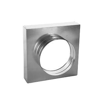 RDP Square to Round Transition Box 8" x 8" x 4"