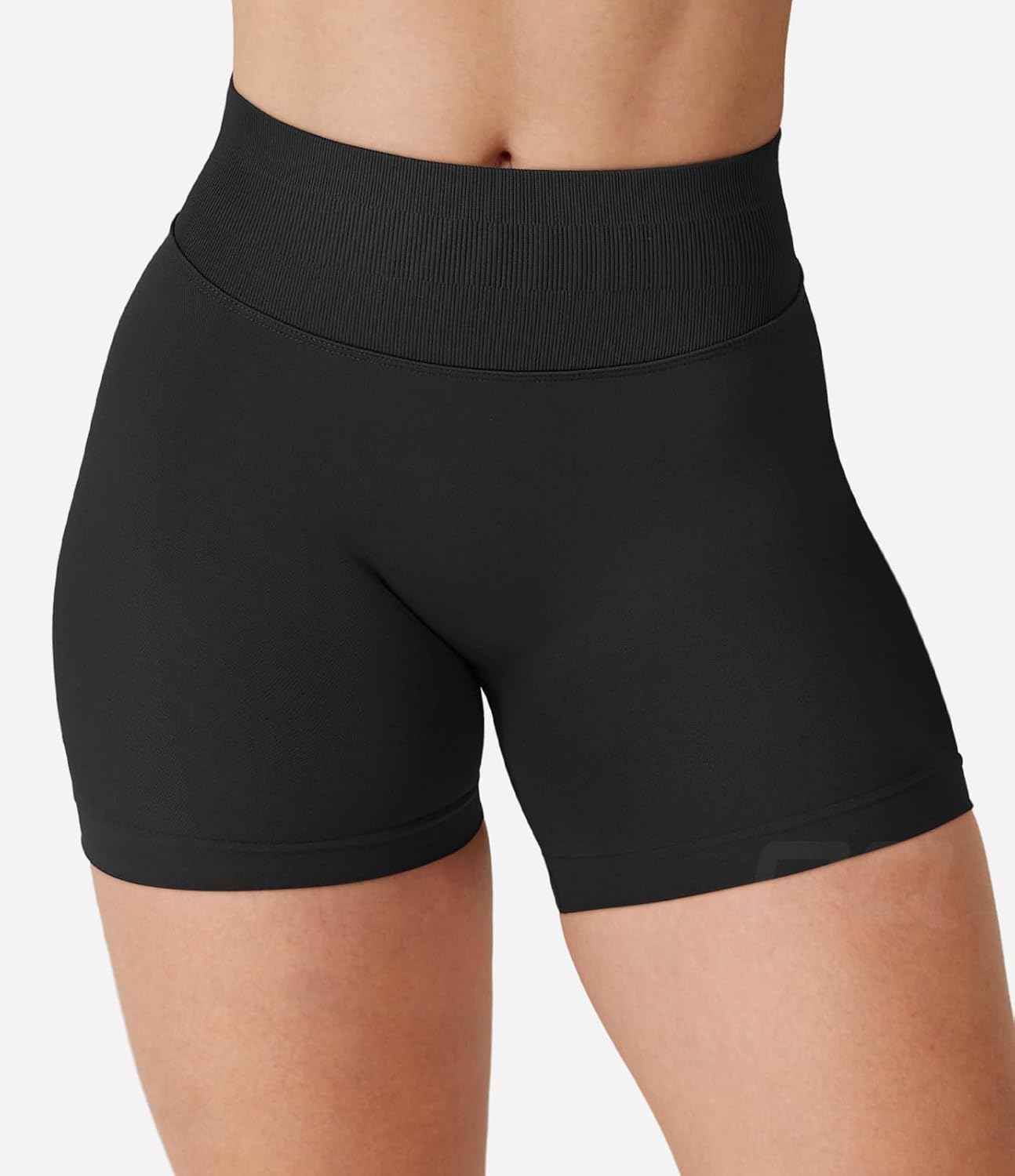 QOQ Women Workout Shorts 4.5" Scrunch Booty Gym Shorts Seamless Butt Lifting Impact Yoga Shorts - Image 2