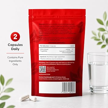 TongAliMax 120 Capsules - 100% Pure Root Extract Only - No Additives or Fillers - Promotes Vitality and Natural Energy