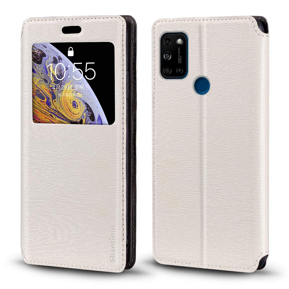 Custodia Flip in Pelle PU con Finestra Visibile e Chiusura Magnetica Invisibile Compatibile con ZTE Nubia Focus 5G, Protezione Totale (Nero