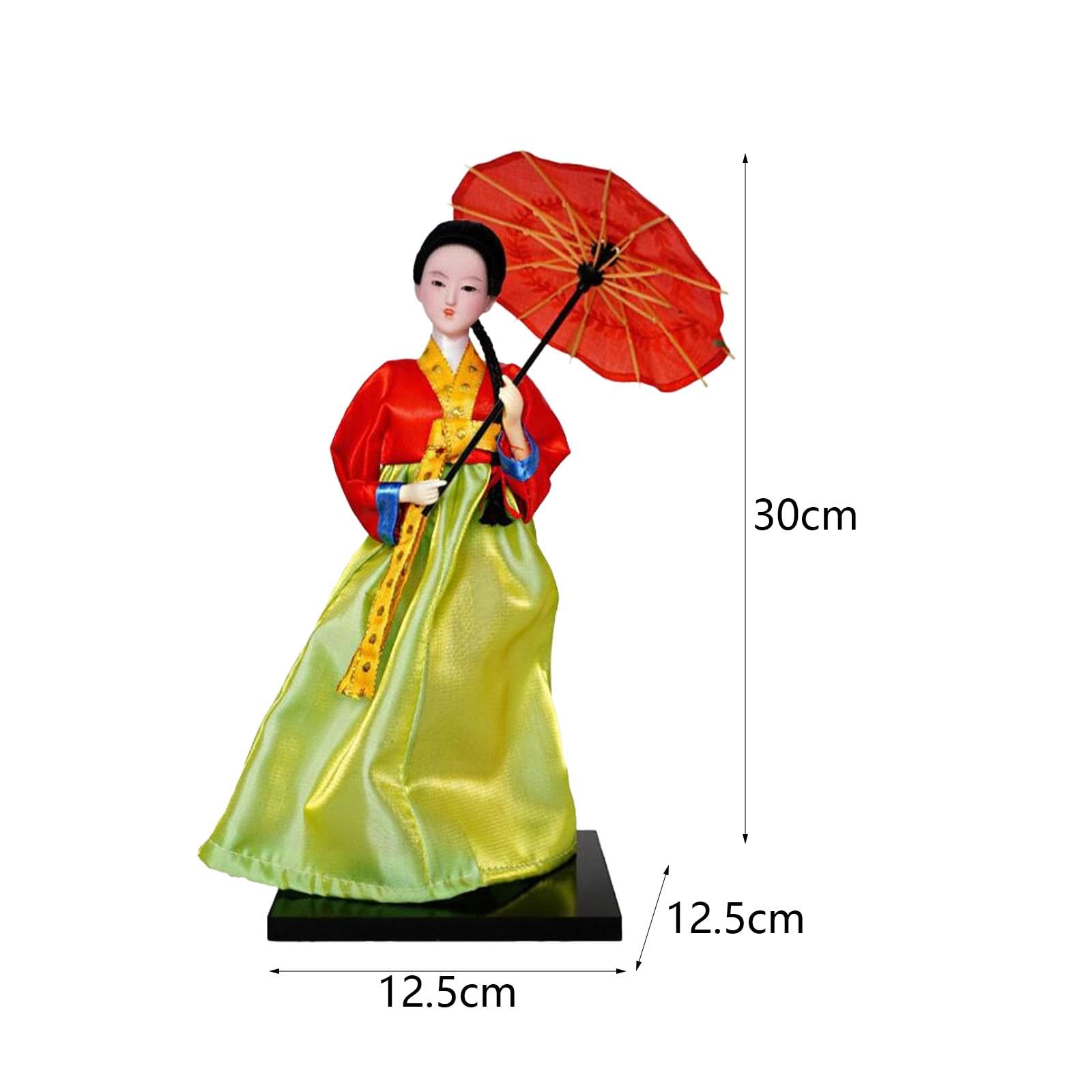 Amazon.co.jp: Wmqbjta 韓国人形 伝統工芸 韓服人形 装飾品 芸者人形